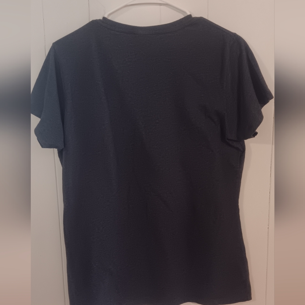 Navy Graphic Tee- I work Out- Short Sleeve - Picture 3 of 4
